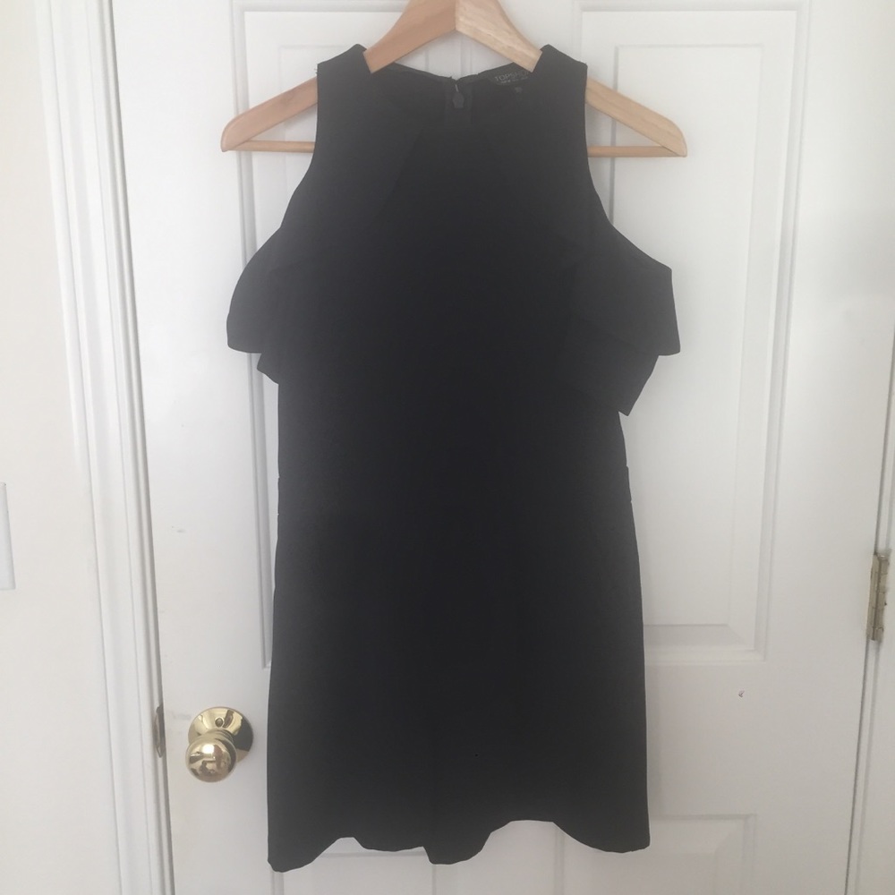 Topshop Ruffle Cold Shoulder Romper - Picture 5 of 7